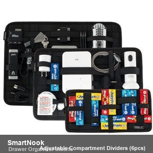 Adjustable Drawer Organizer Inserts - Compartment Dividers (6pcs)