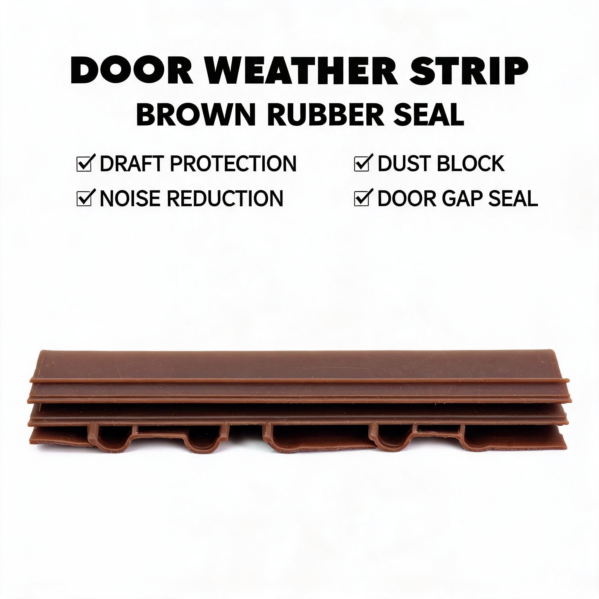 Weather Strip Door Seal - Draft Stopper Soundproofing Gap Filler