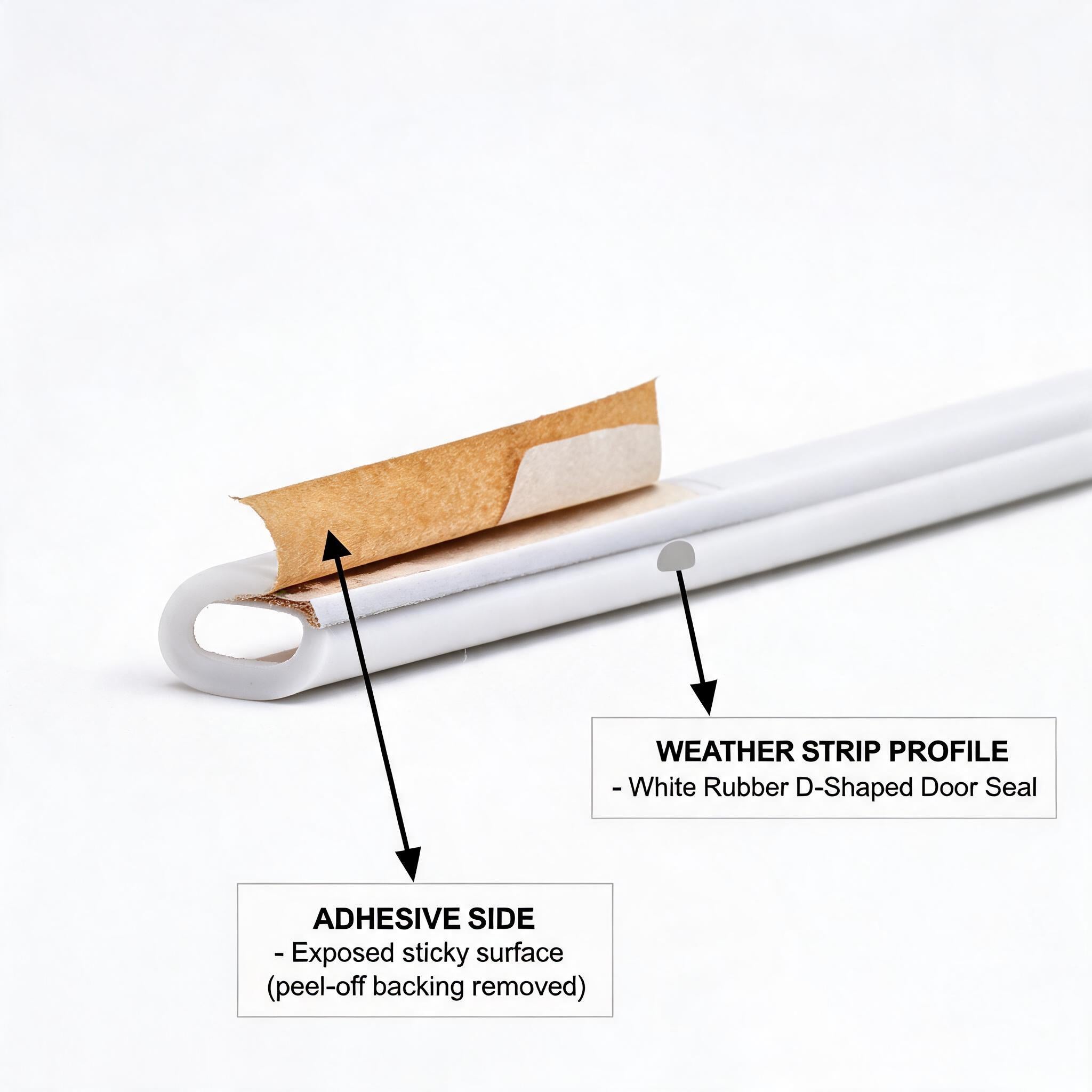Weather Strip Door Seal - Draft Stopper Soundproofing Gap Filler