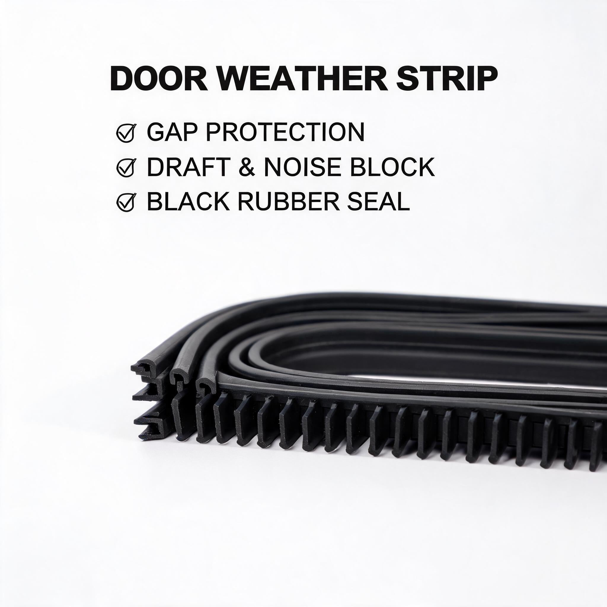Weather Strip Door Seal - Draft Stopper Soundproofing Gap Filler