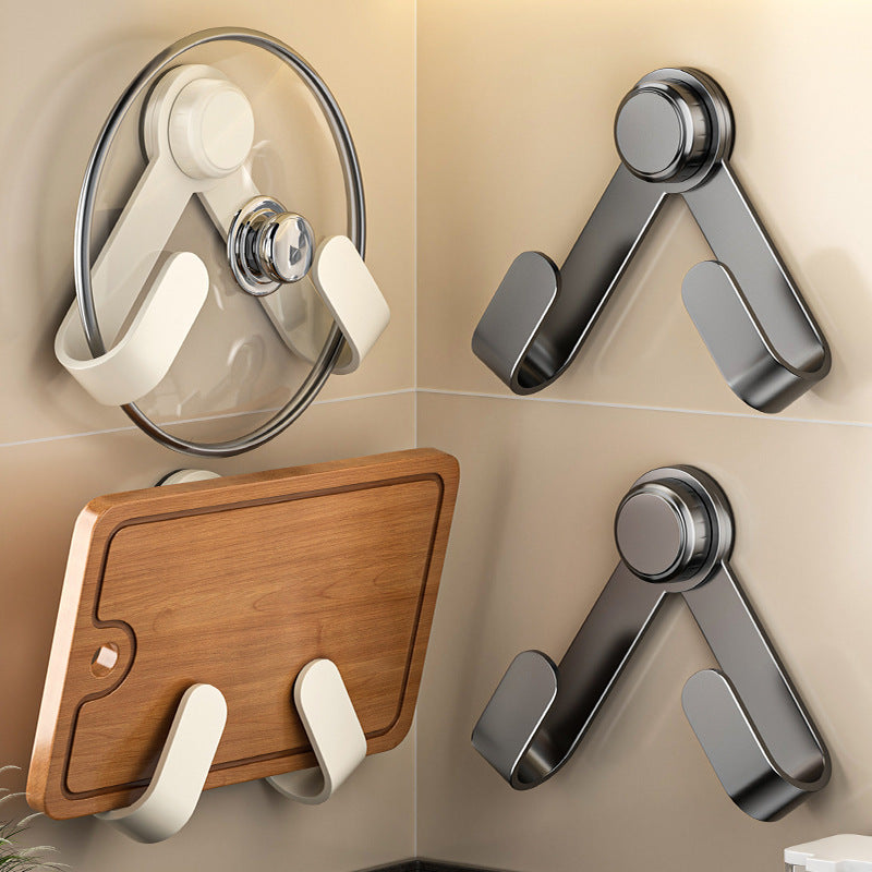 Wall-Mounted Pot Lid Rack - Kitchen Organizer Holder