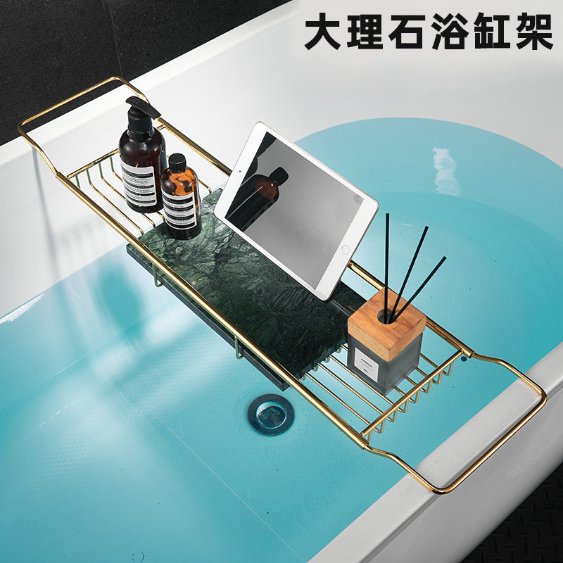 Toilet Edge Storage Shelf - Bathroom Space Saver Organizer