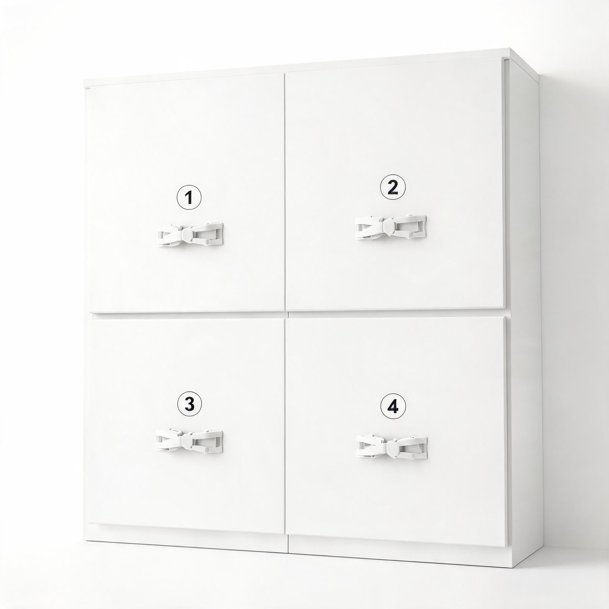 Child Safety Cabinet Locks - Adhesive No-Drill (4 Pack)
