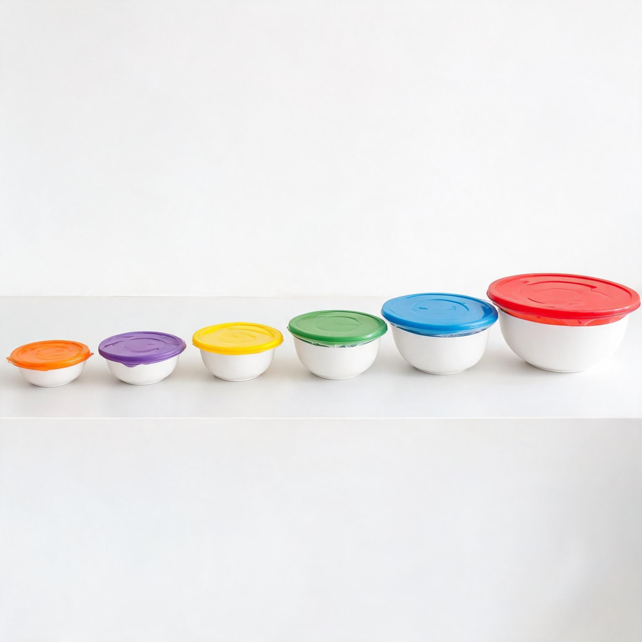 Silicone Food Storage Lids - Reusable Stretch Lids (6 Pack)
