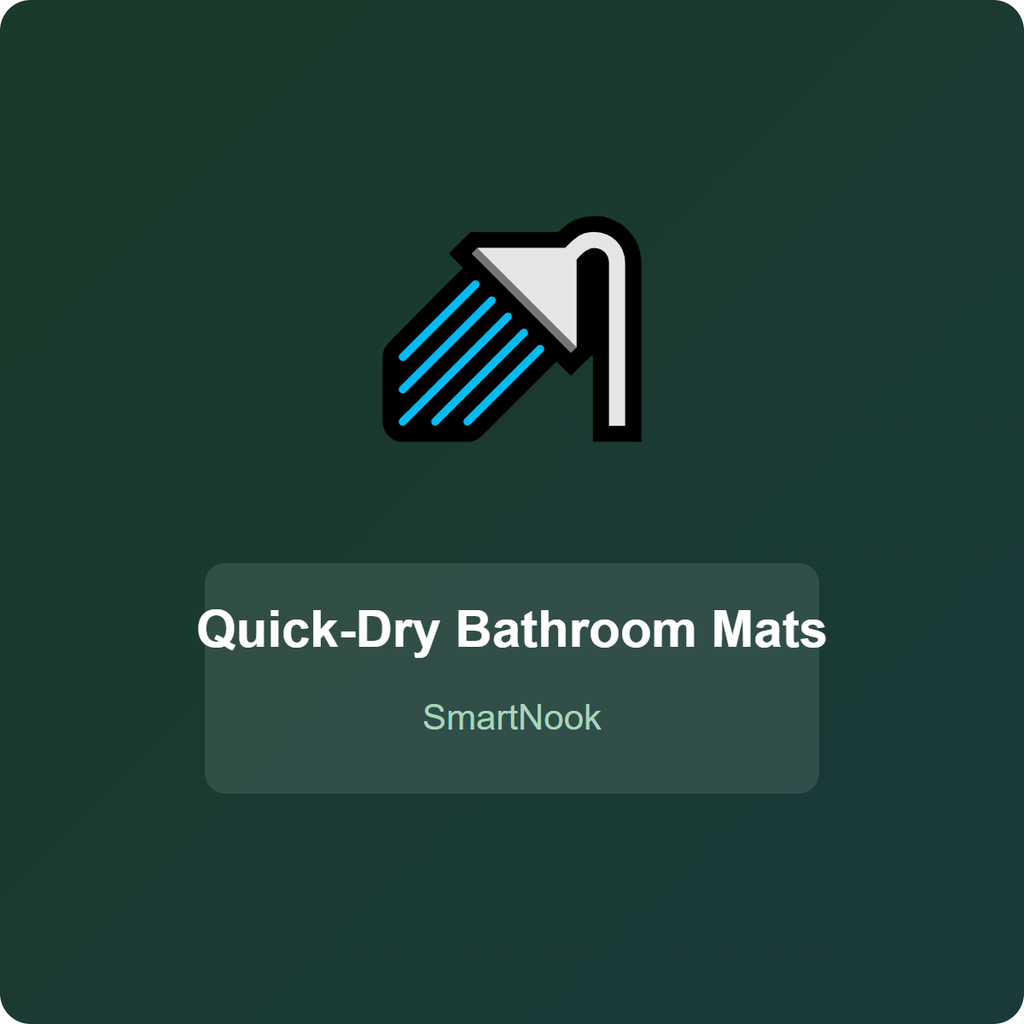 Quick-Dry Bathroom Mats - Non-Slip Microfiber Rug 40x60cm (Grey)