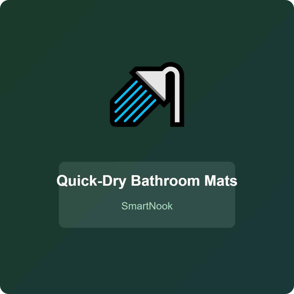 Quick-Dry Bathroom Mats - Non-Slip Microfiber Rug 40x60cm (Grey)