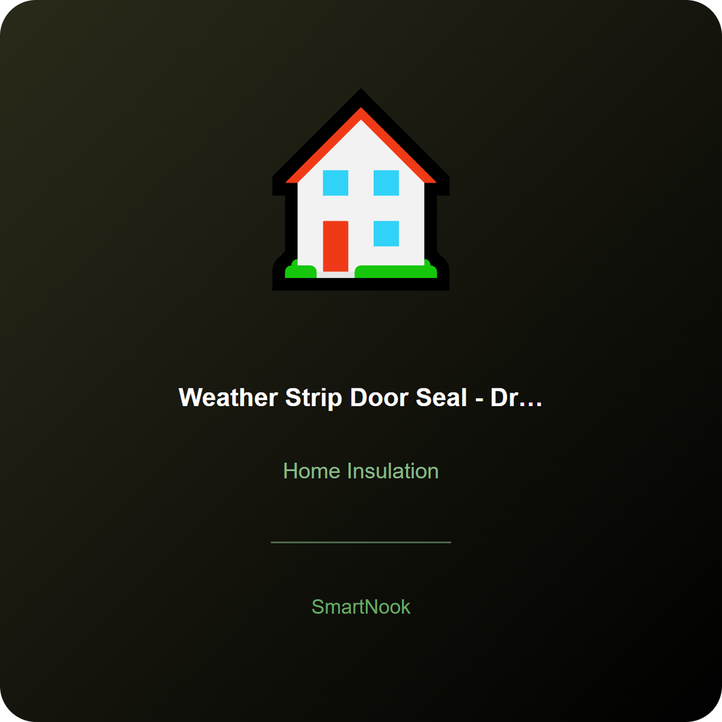 Weather Strip Door Seal - Draft Stopper Soundproofing Gap Filler (Black)