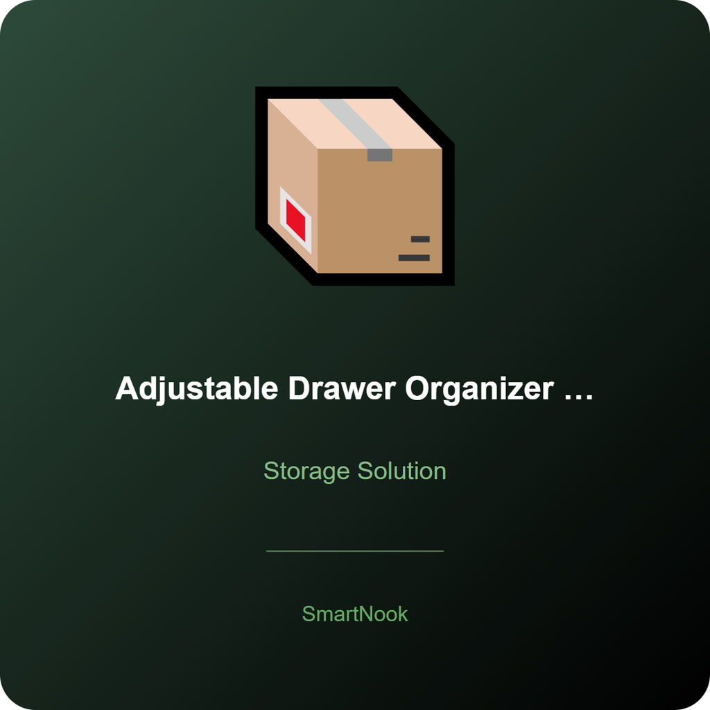 Adjustable Drawer Organizer Inserts - Compartment Dividers (6pcs)