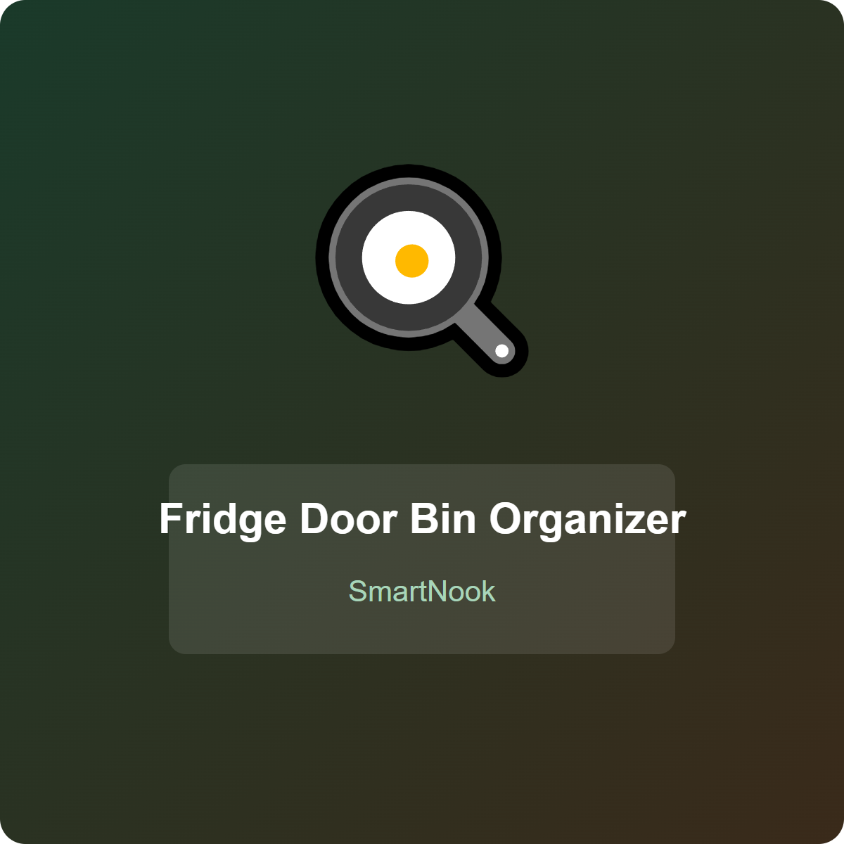 Fridge Door Bin Organizer - Compartment Divider for Refrigerator (Set of 6)