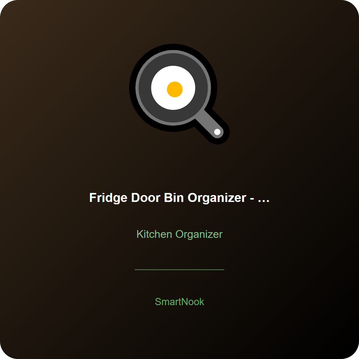 Fridge Door Bin Organizer - Compartment Divider for Refrigerator (Set of 6)