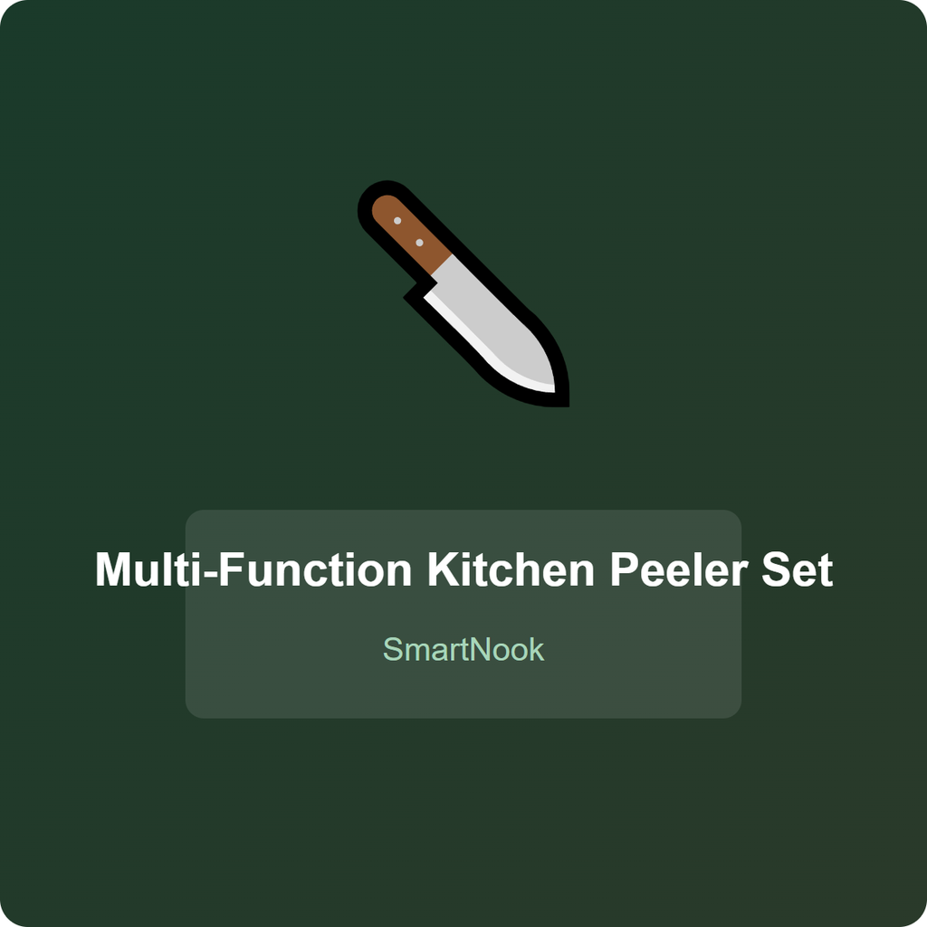 Multi-Function Kitchen Peeler Set - Stainless Steel Vegetable Peeler (3pcs)