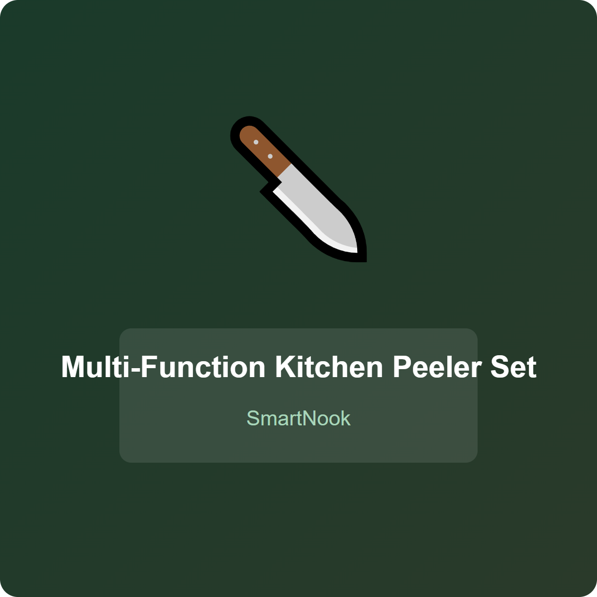 Multi-Function Kitchen Peeler Set - Stainless Steel Vegetable Peeler (3pcs)