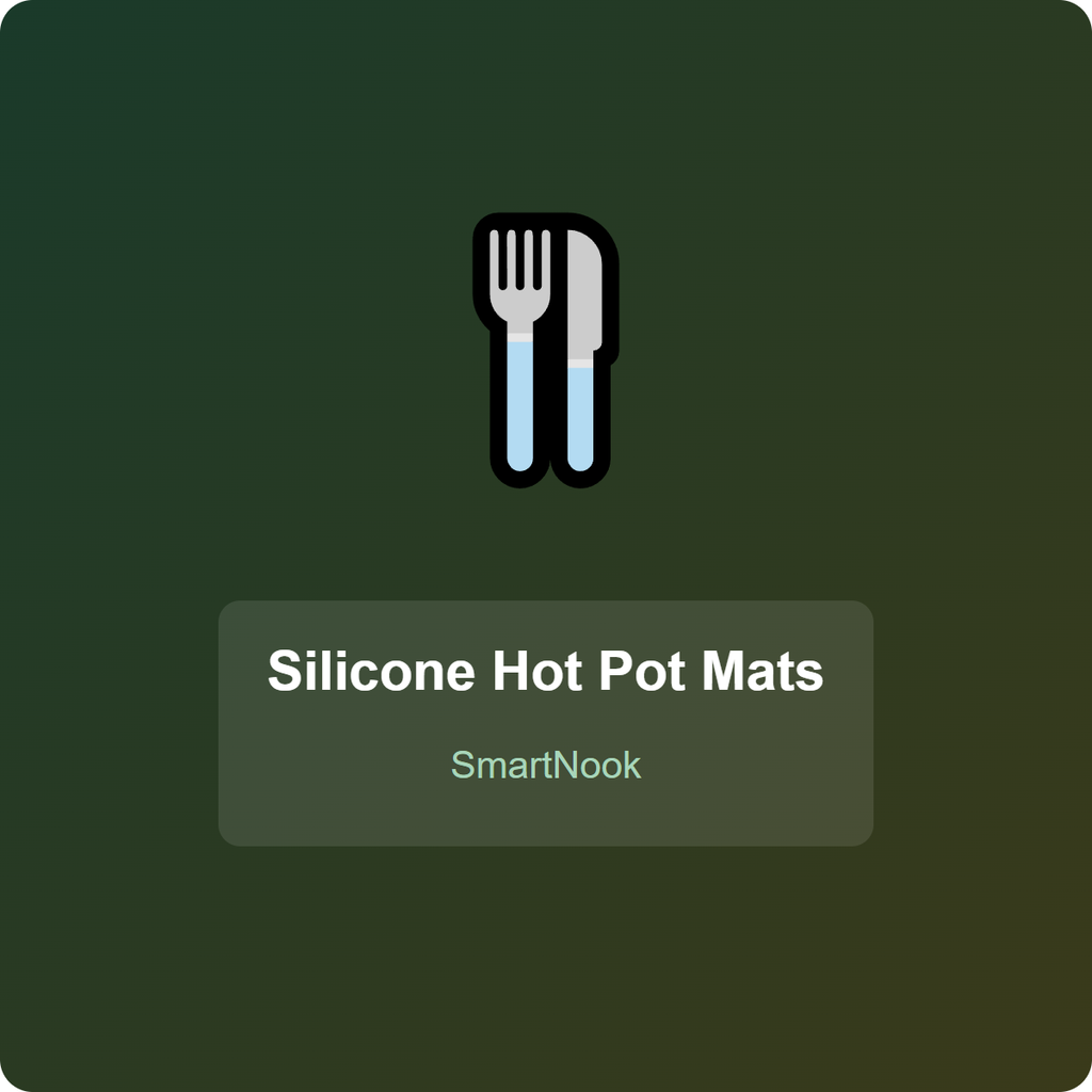 Silicone Hot Pot Mats - Heat Resistant Trivet Pads (Set of 4)