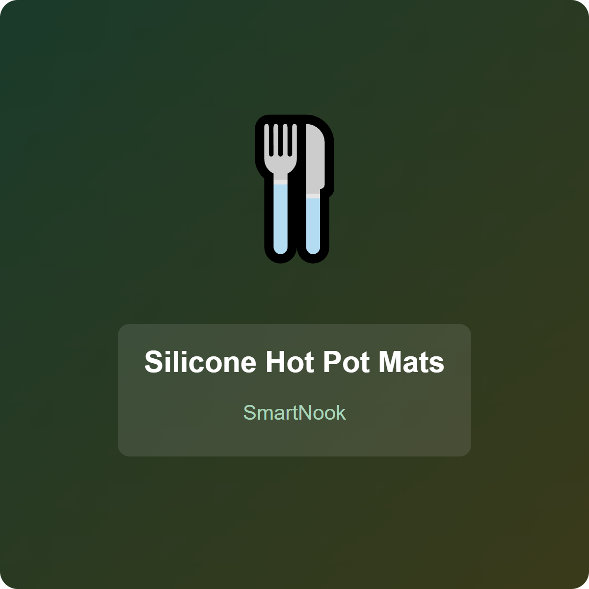 Silicone Hot Pot Mats - Heat Resistant Trivet Pads (Set of 4)