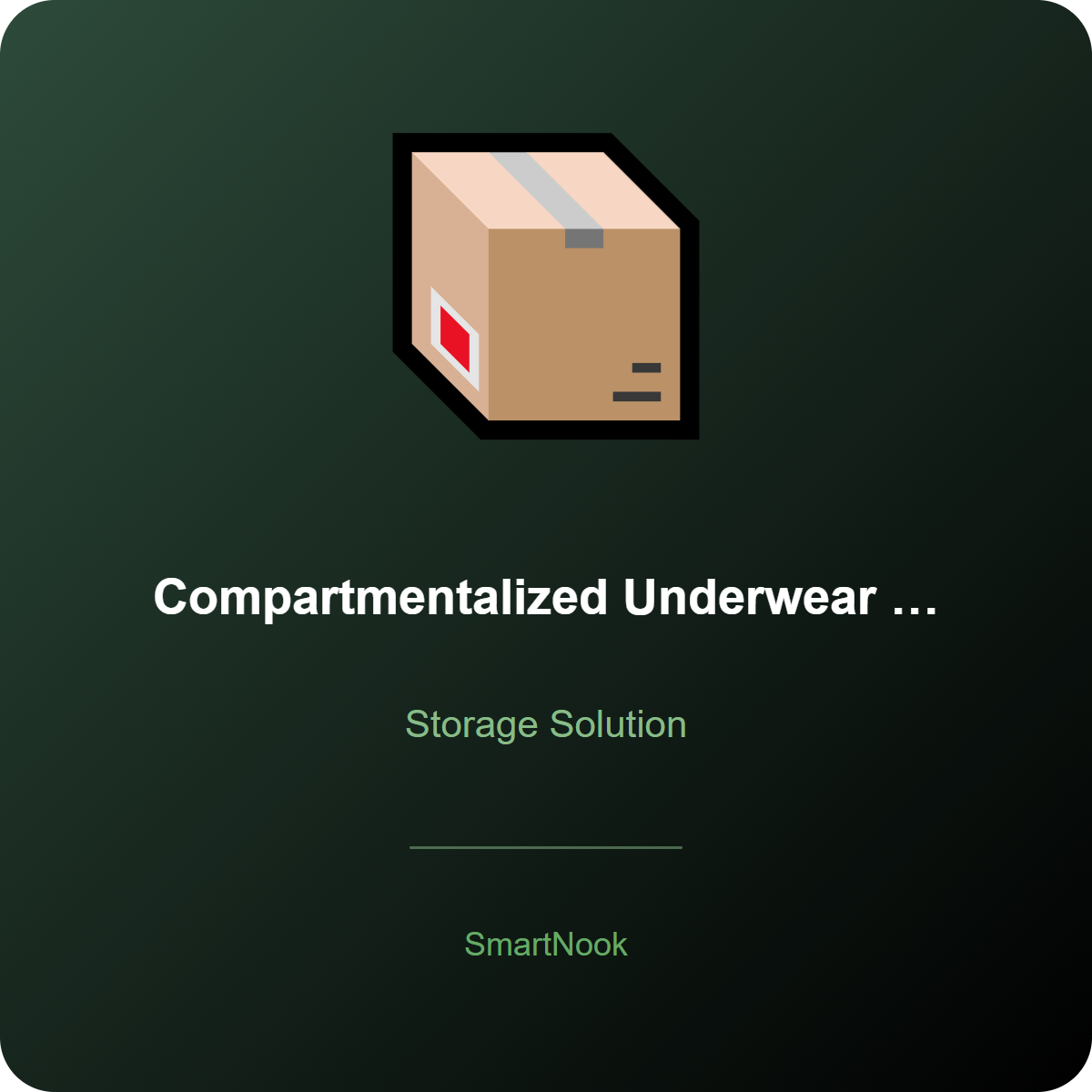 Compartmentalized Underwear Storage Box - Socks and Bra Organizer (Grey)