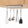 Sliding Track Hook System - Kitchen Rail Organizer (5 Hooks)