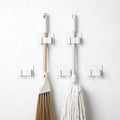 Mop and Broom Wall Clip - Organizer Holder (4 Pack)