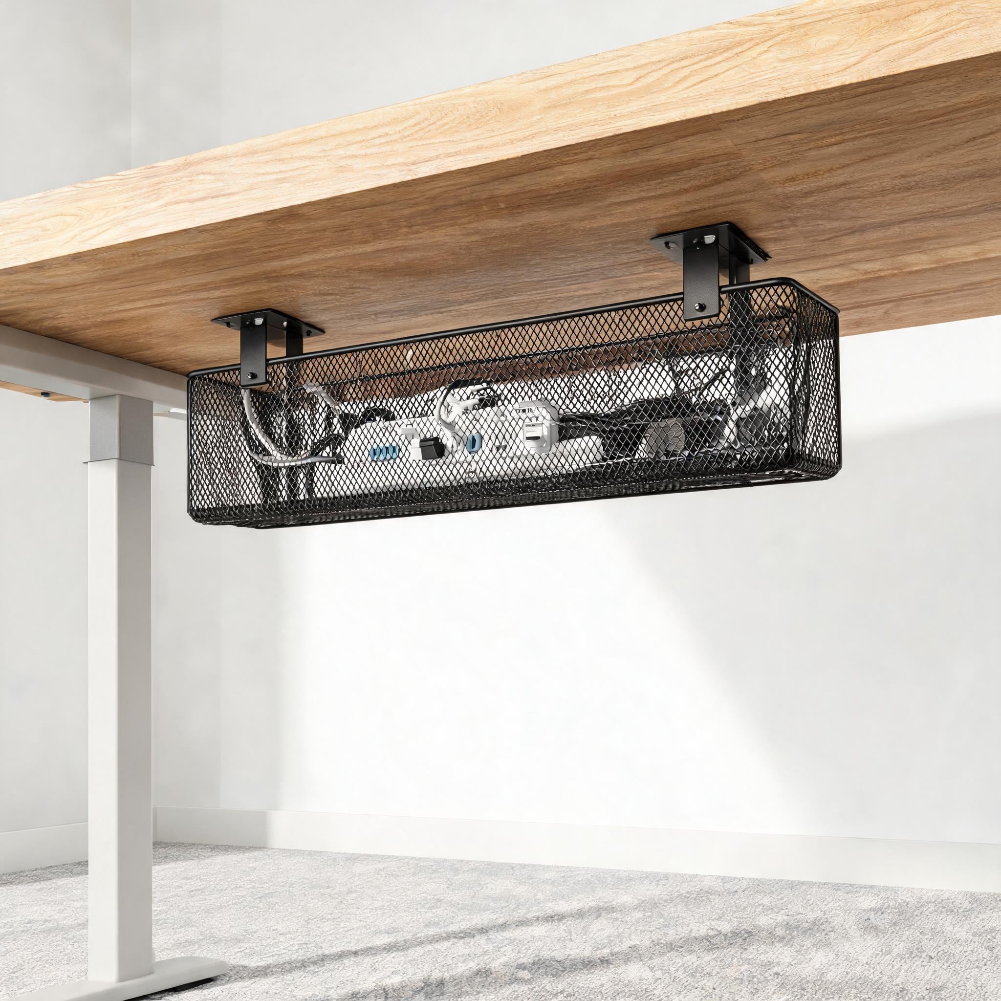 Under Desk Cable Management Tray